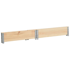 vidaXL Pallet Collar 100x100 cm Solid Pine