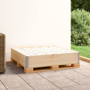 vidaXL Pallet Collar 100x100 cm Solid Pine
