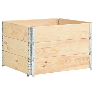 vidaXL Pallet Collar Set 3 pcs 100x100 cm Solid Pine Wood