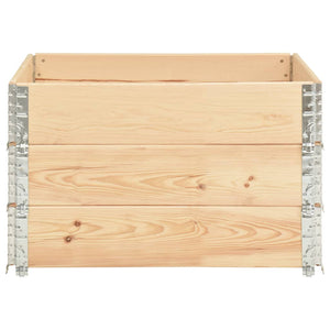vidaXL Pallet Collar Set 3 pcs 100x100 cm Solid Pine Wood