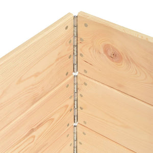 vidaXL Pallet Collar Set 3 pcs 100x100 cm Solid Pine Wood