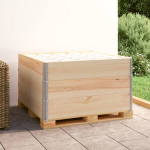 vidaXL Pallet Collar Set 3 pcs 100x100 cm Solid Pine Wood