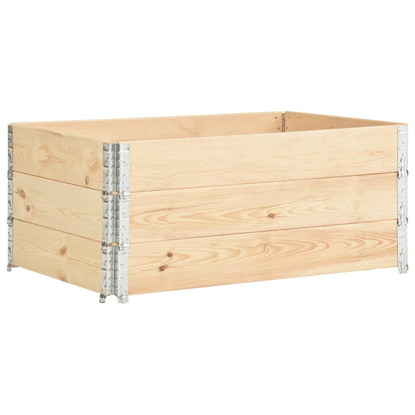 vidaXL Pallet Collar Set 3 pcs 100x150 cm Solid Pine Wood