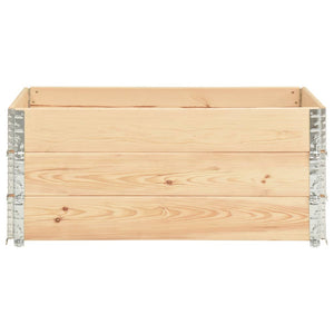 vidaXL Pallet Collar Set 3 pcs 100x150 cm Solid Pine Wood