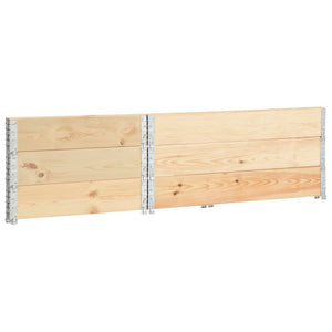 vidaXL Pallet Collar Set 3 pcs 100x150 cm Solid Pine Wood