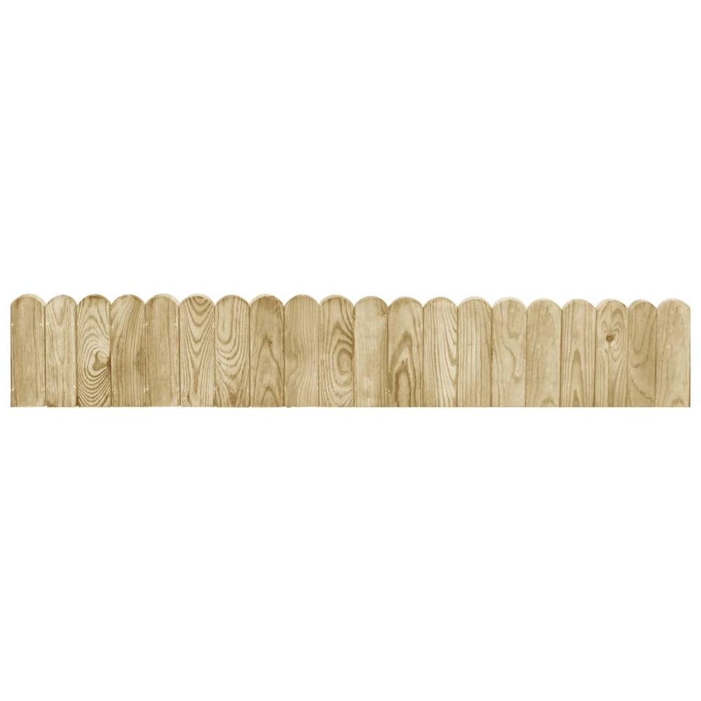 vidaXL Garden Edging 2 pcs 120 cm Impregnated Pinewood