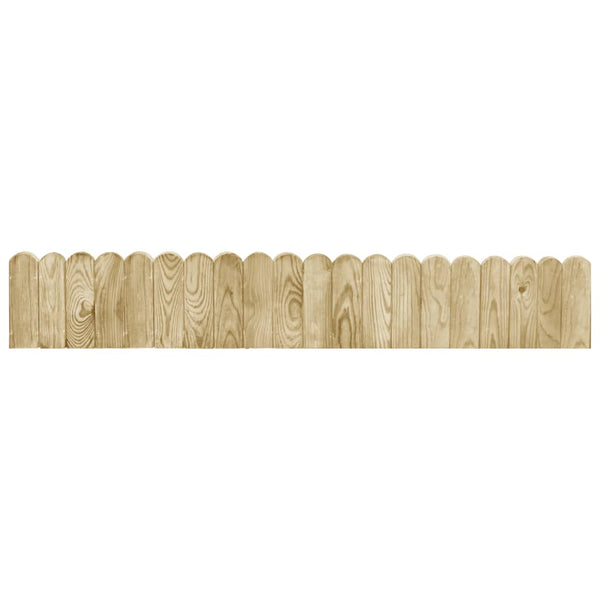 vidaXL Garden Edging 2 pcs 120 cm Impregnated Pinewood