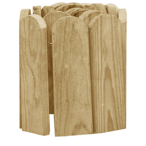 vidaXL Garden Edging 3 pcs 120 cm Impregnated Pinewood