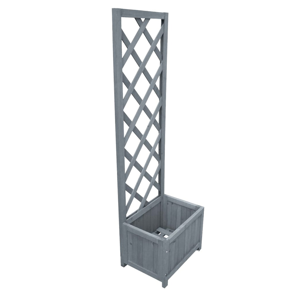 vidaXL Trellis with Planter 40x30x135 cm Solid Firwood