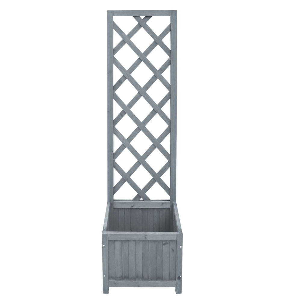 vidaXL Trellis with Planter 40x30x135 cm Solid Firwood