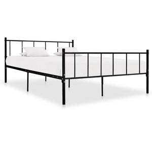 vidaXL Bed Frame Black Metal 180x200 cm