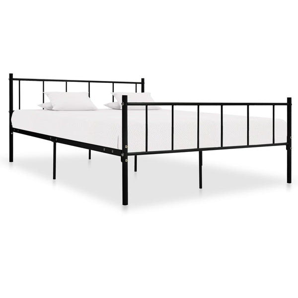 vidaXL Bed Frame Black Metal 180x200 cm