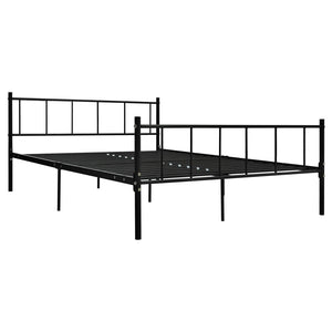 vidaXL Bed Frame Black Metal 180x200 cm
