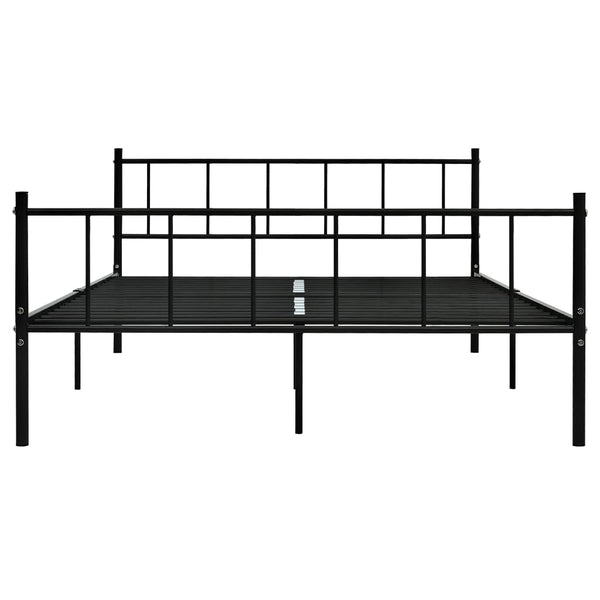 vidaXL Bed Frame Black Metal 180x200 cm