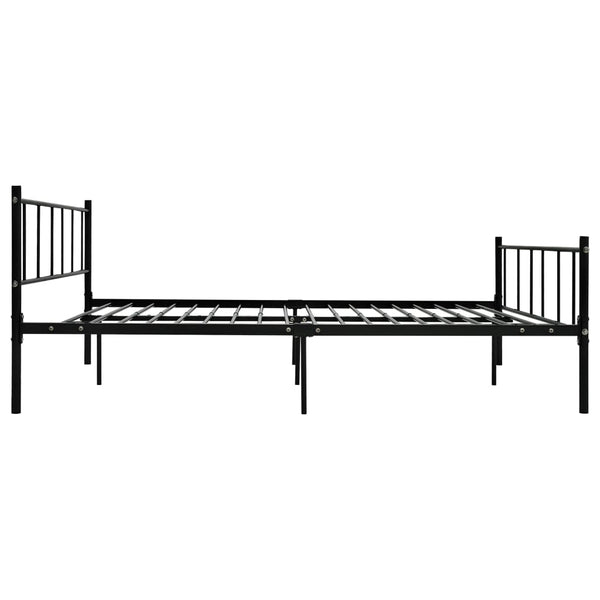vidaXL Bed Frame Black Metal 180x200 cm