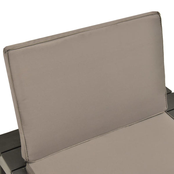 vidaXL Garden Chairs with Cushions 4 pcs. Plastic Anthracite