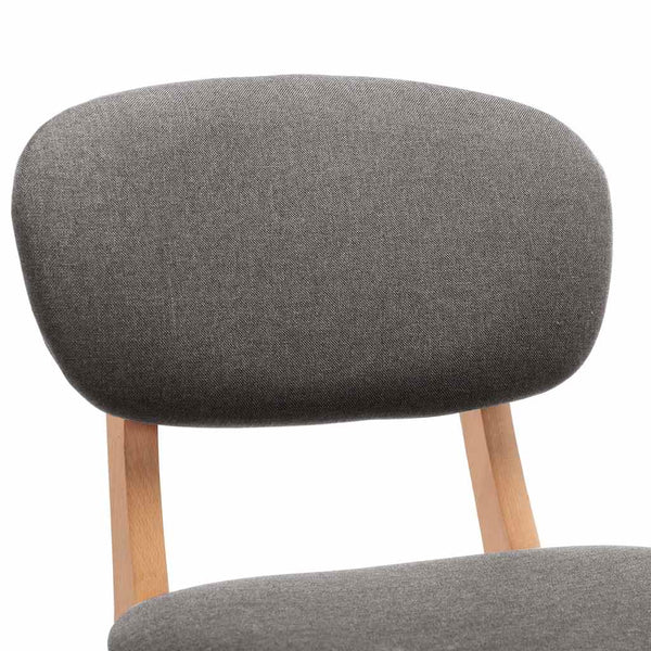 vidaXL Bar Stools 2 pcs Light Gray Fabric