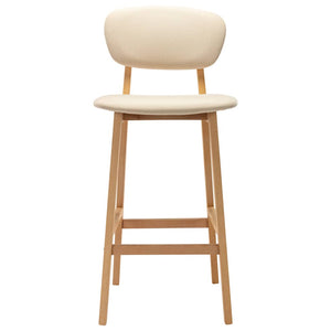 vidaXL Bar Stools 2 pcs Cream Fabric