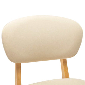 vidaXL Bar Stools 2 pcs Cream Fabric