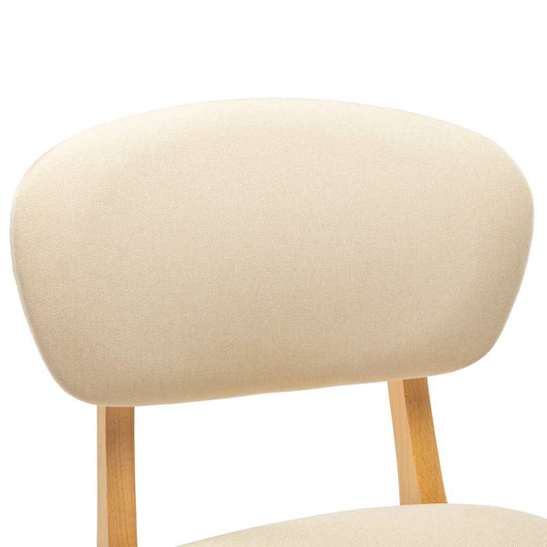 vidaXL Bar Stools 2 pcs Cream Fabric