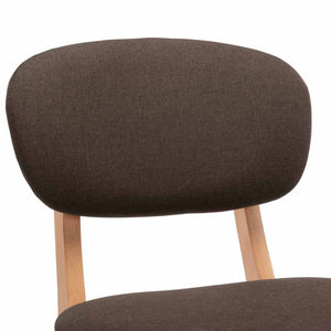 vidaXL Bar Stools 2 pcs Brown Fabric