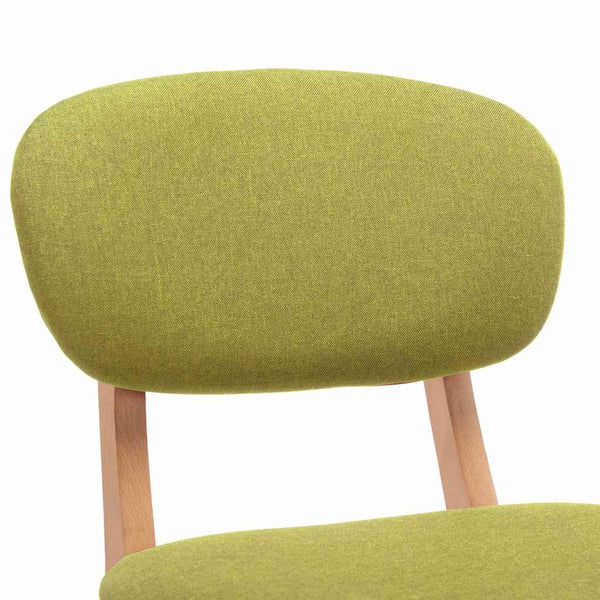 vidaXL Bar Stools 2 pcs Green Fabric