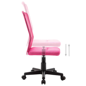 vidaXL Office Chair Pink 44x52x100 cm Mesh