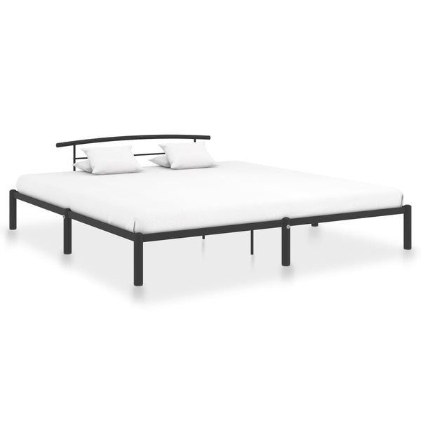 vidaXL Bed Frame Black Metal 180x200 cm