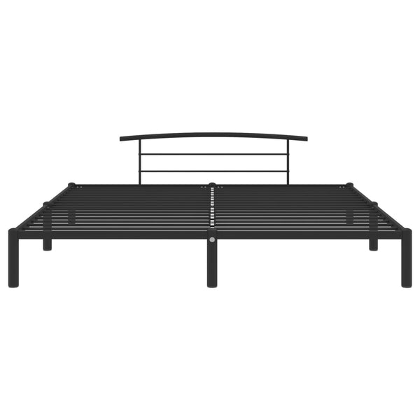 vidaXL Bed Frame Black Metal 180x200 cm