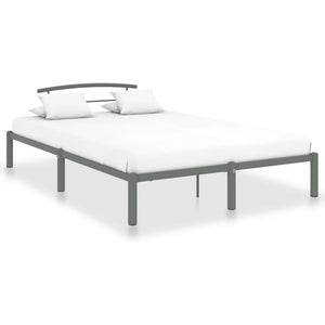 vidaXL Bed Frame Grey Metal 120x200 cm