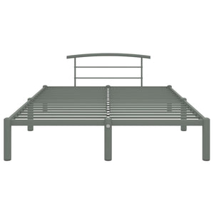 vidaXL Bed Frame Grey Metal 120x200 cm