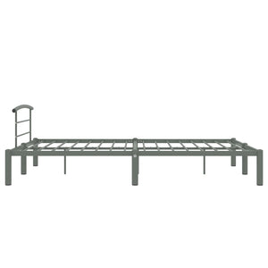 vidaXL Bed Frame Grey Metal 120x200 cm