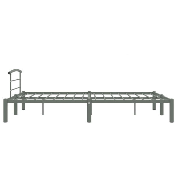 vidaXL Bed Frame Grey Metal 120x200 cm