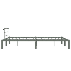 vidaXL Bed Frame Grey Metal 160x200 cm