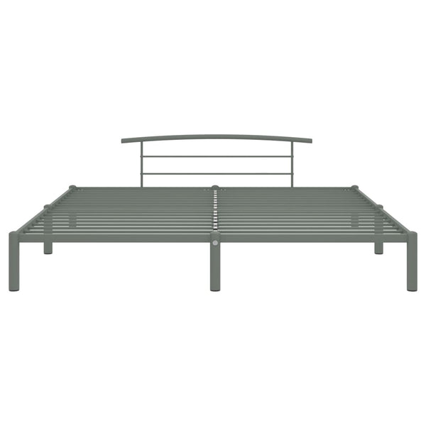 vidaXL Bed Frame Grey Metal 180x200 cm