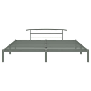 vidaXL Bed Frame Grey Metal 180x200 cm