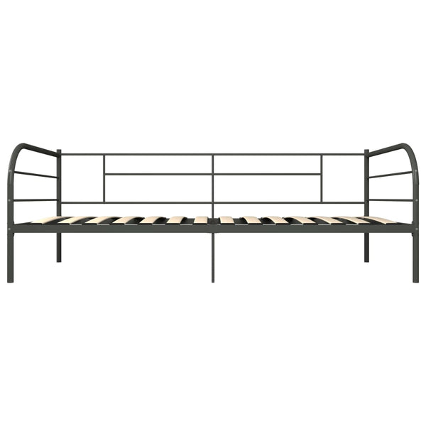 vidaXL Daybed Frame Grey Metal 90x200 cm