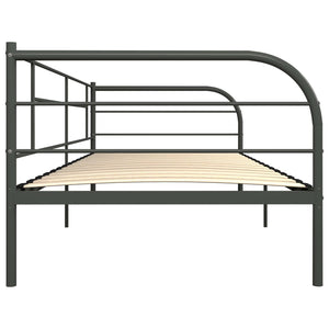 vidaXL Daybed Frame Grey Metal 90x200 cm