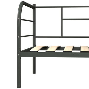 vidaXL Daybed Frame Grey Metal 90x200 cm