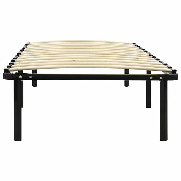 vidaXL Bed Frame Black Metal 90x200 cm