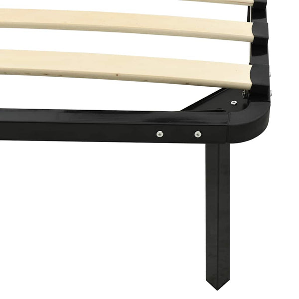 vidaXL Bed Frame Black Metal 90x200 cm