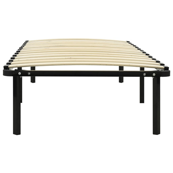 vidaXL Bed Frame Black Metal 100 x 200 cm
