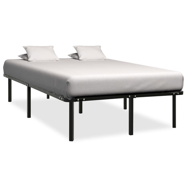 vidaXL Bed Black Metal 120x200 cm