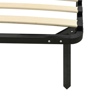 vidaXL Bed Black Metal 120x200 cm