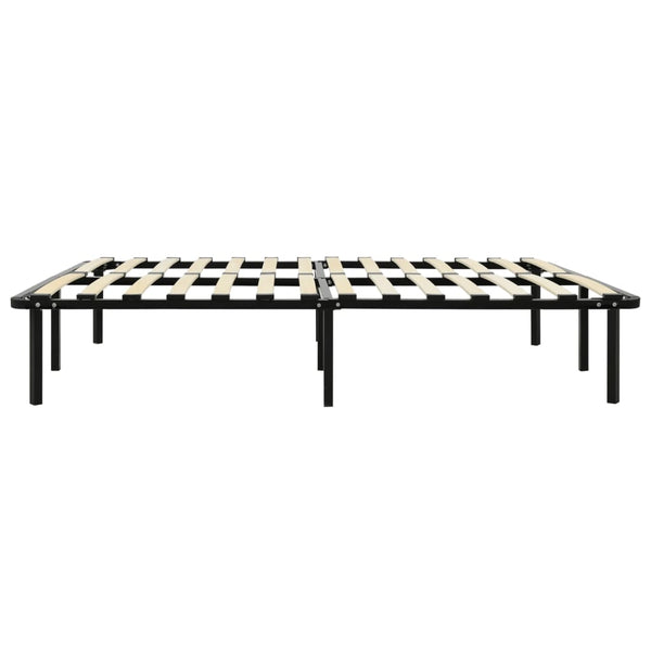 vidaXL Bed Frame Black Metal 140x200 cm