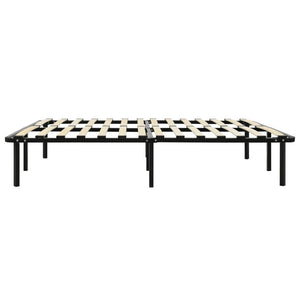 vidaXL Bed Frame Black Metal 140x200 cm