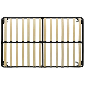 vidaXL Bed Frame Black Metal 140x200 cm