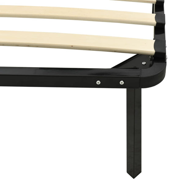 vidaXL Bed Frame Black Metal 140x200 cm