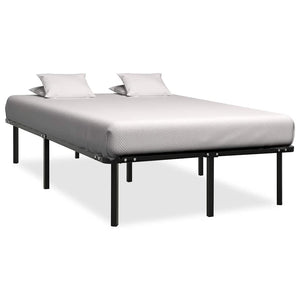 vidaXL Bed Frame Black Metal 160x200 cm