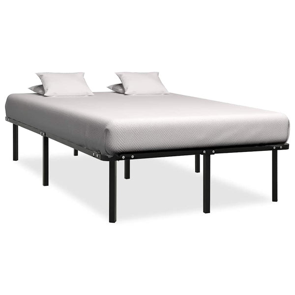 vidaXL Bed Frame Black Metal 160x200 cm
